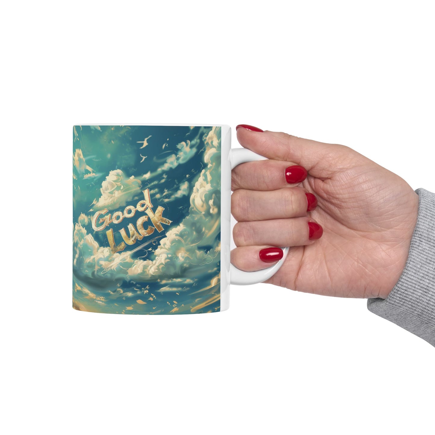 Ceramic Mug, (11oz, 15oz) - Good luck