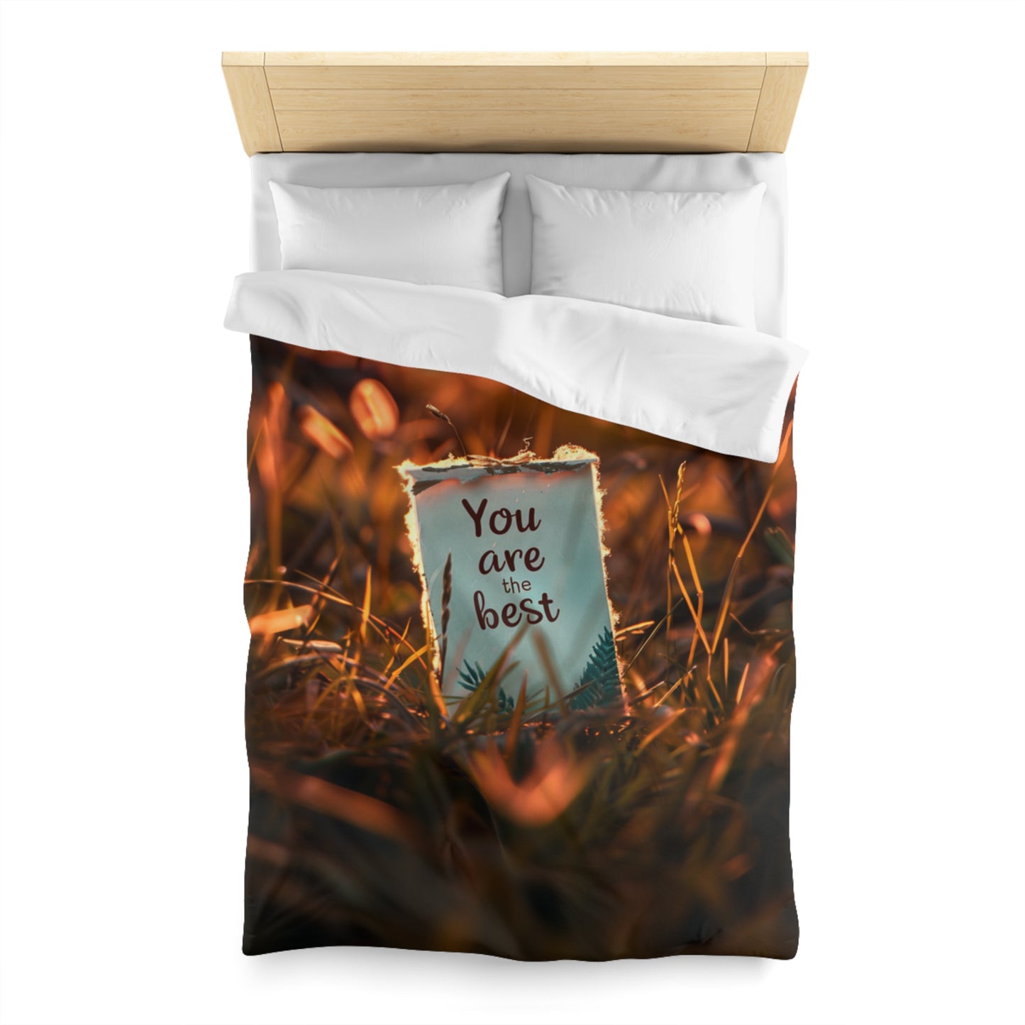 Microfiber Duvet Cover - You are the best 1