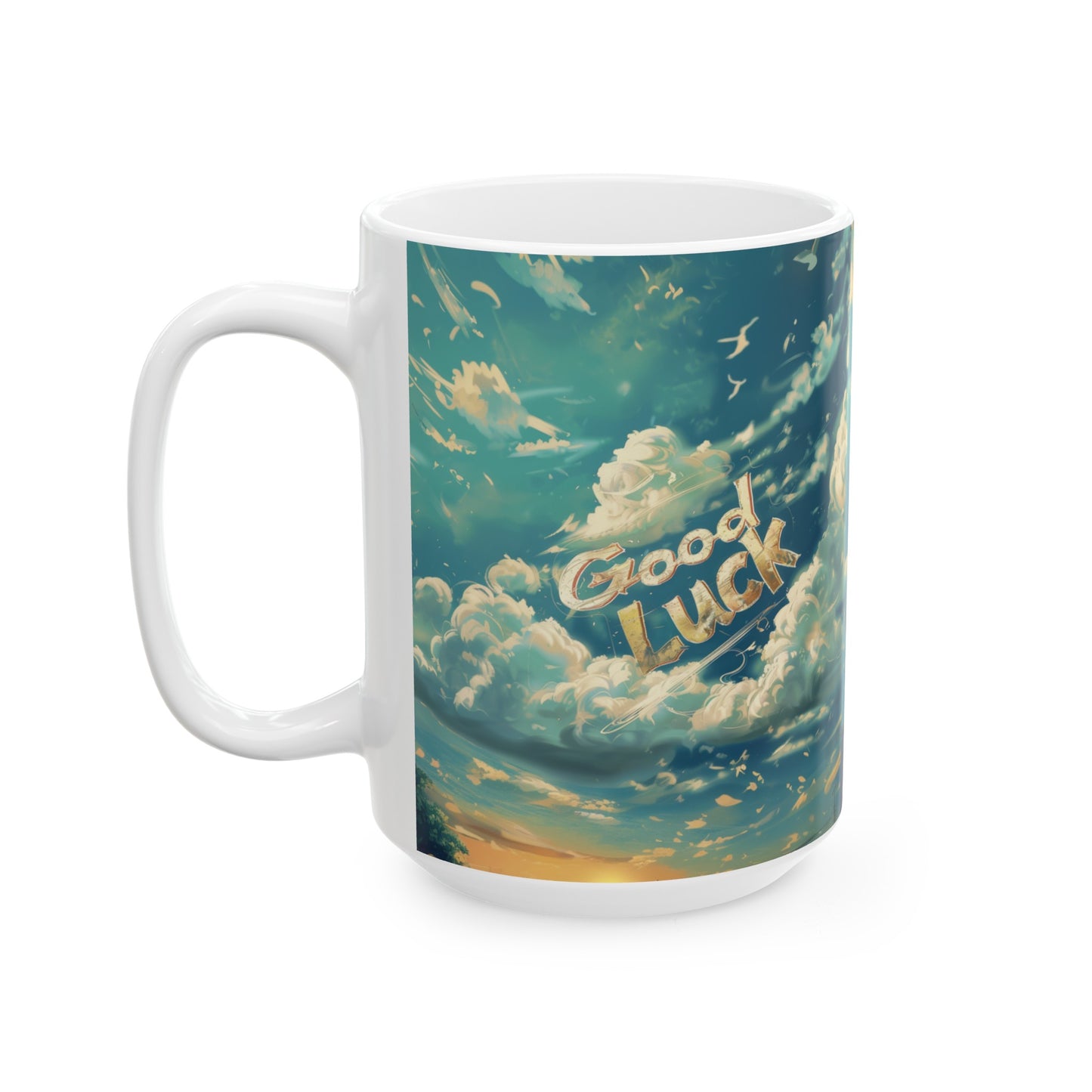 Ceramic Mug, (11oz, 15oz) - Good luck