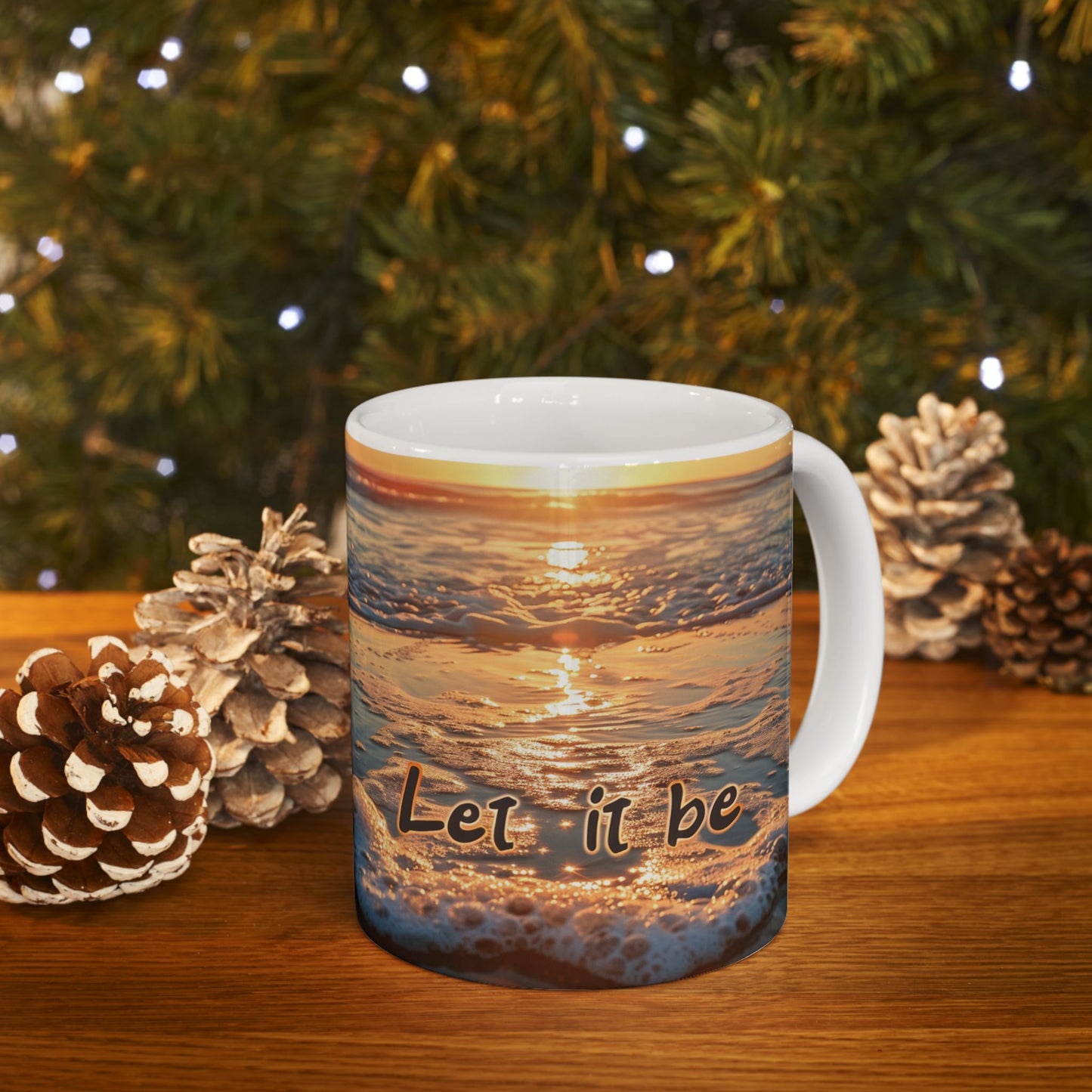 Ceramic Mug, (11oz, 15oz) - Let it be 2