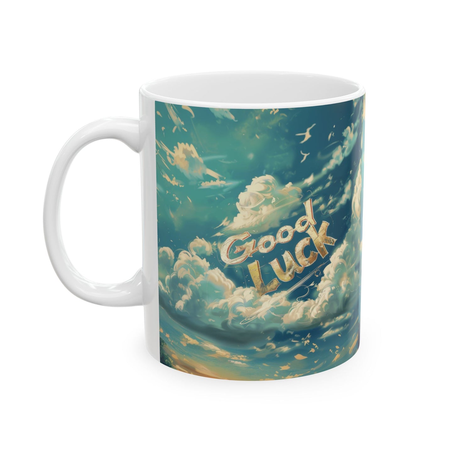 Ceramic Mug, (11oz, 15oz) - Good luck