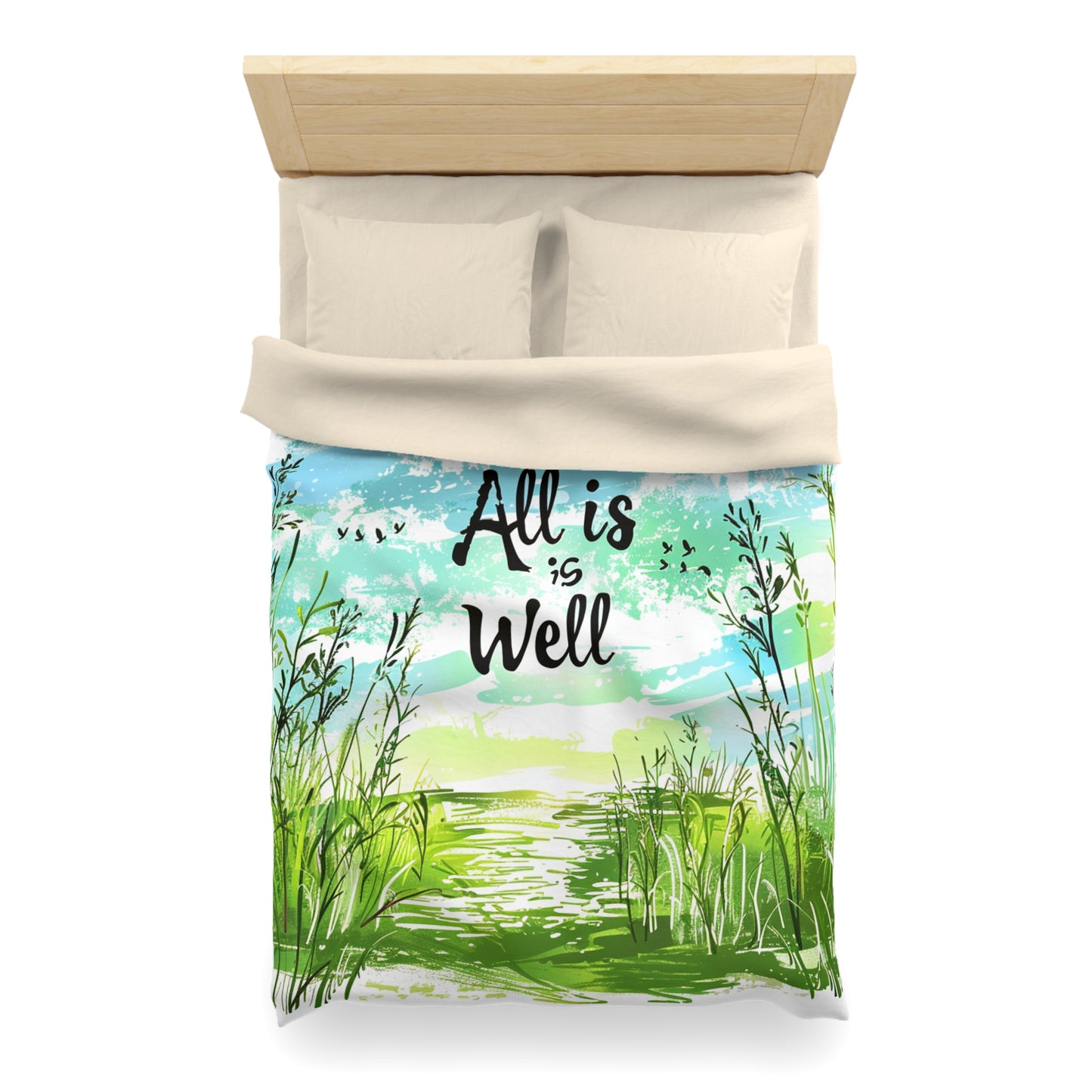 Microfiber Duvet Cover - All is well