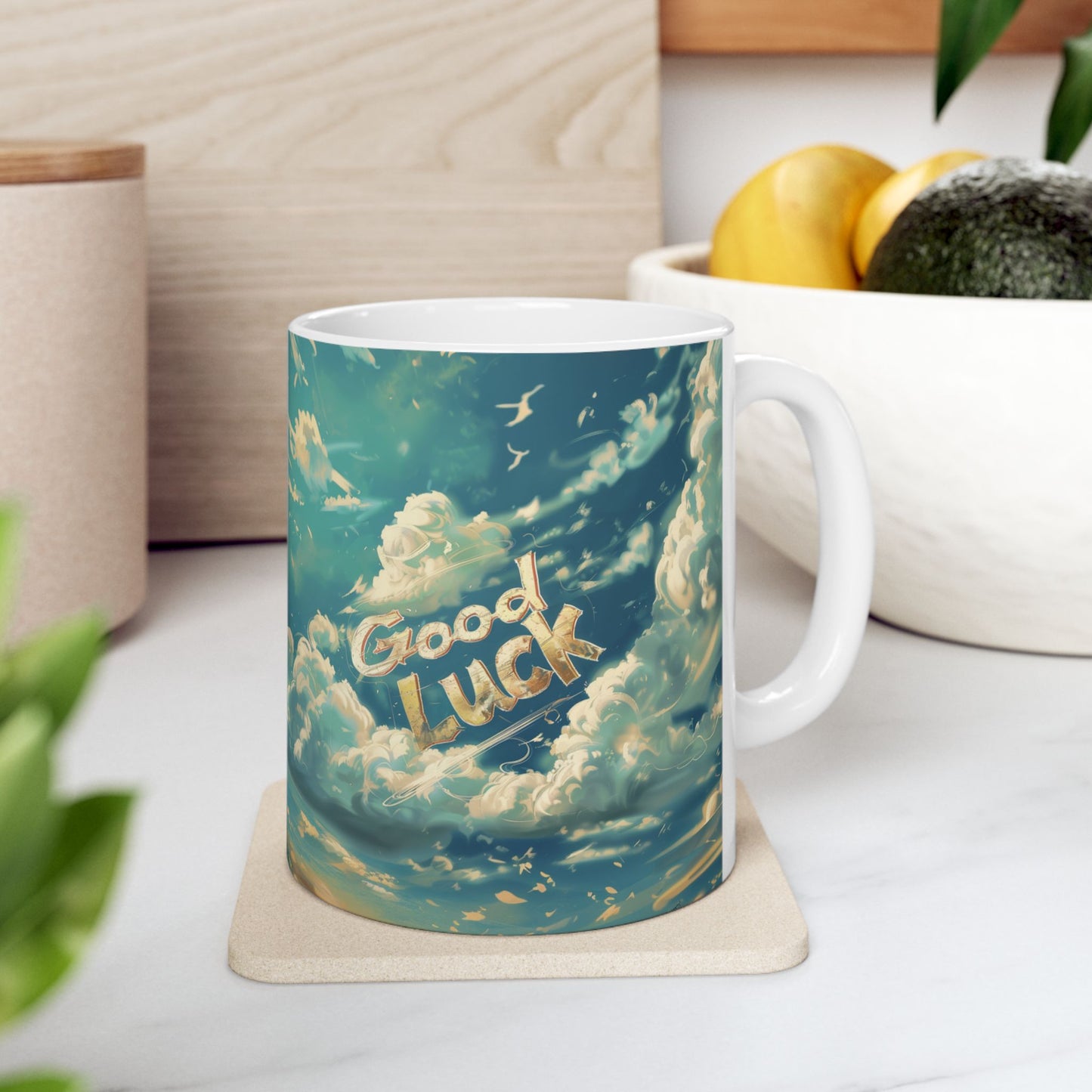 Ceramic Mug, (11oz, 15oz) - Good luck