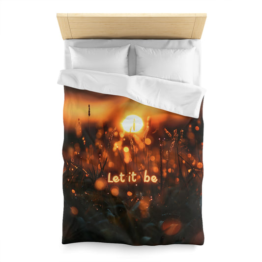 Microfiber Duvet Cover - Let it be