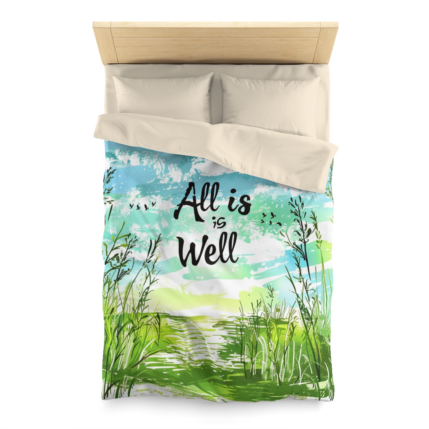 Microfiber Duvet Cover - All is well