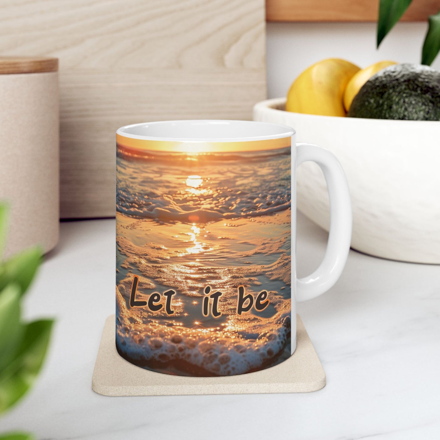 Ceramic Mug, (11oz, 15oz) - Let it be 2