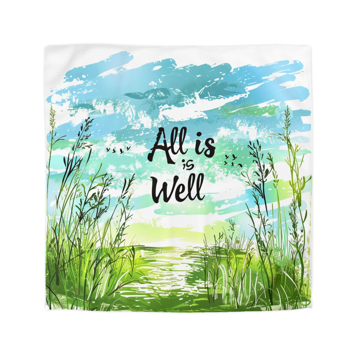 Microfiber Duvet Cover - All is well