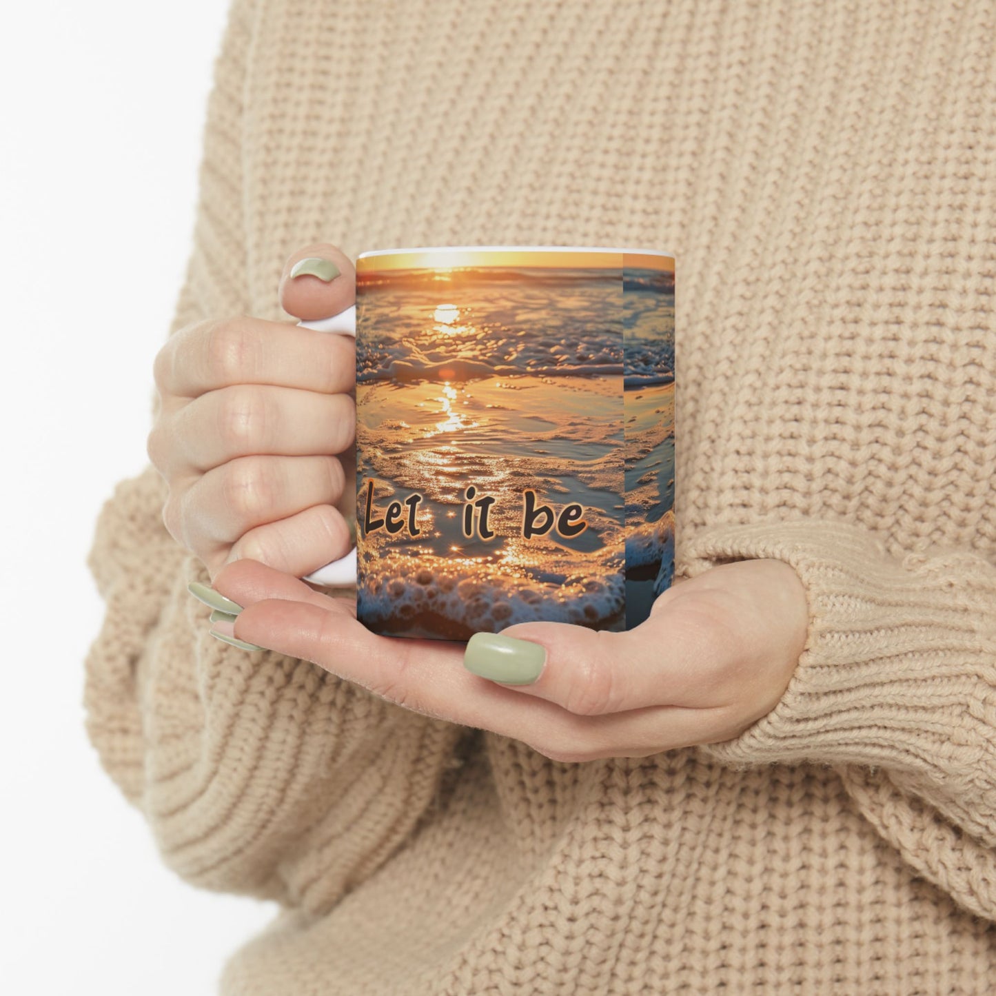 Ceramic Mug, (11oz, 15oz) - Let it be 2