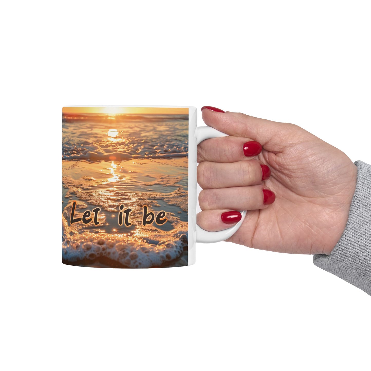 Ceramic Mug, (11oz, 15oz) - Let it be 2