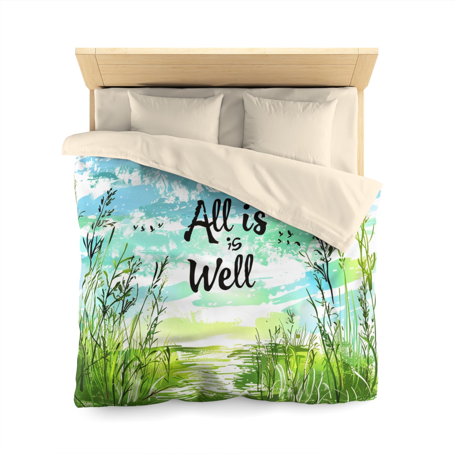 Microfiber Duvet Cover - All is well